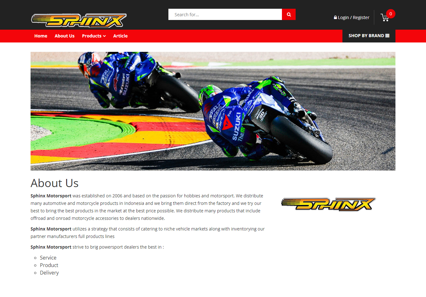 ABout Us Website Sphinx Motorsport