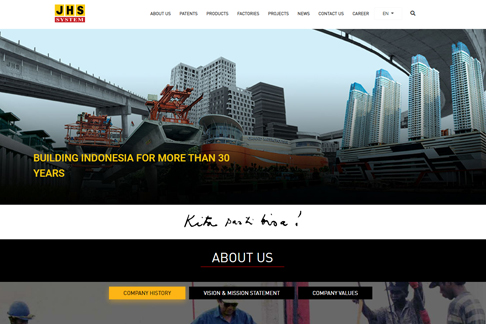 Portfolio Website PT JHS System