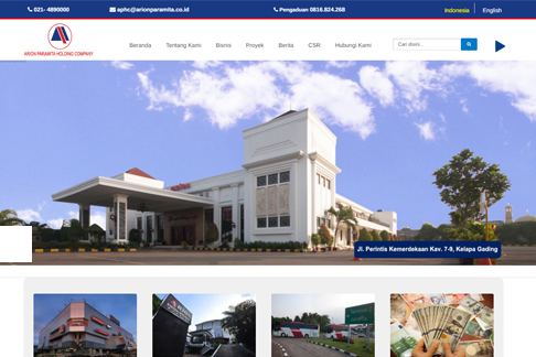 Portfolio Website Arion Paramitha Holding Company
