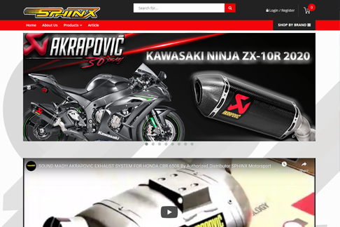 Portfolio Website Sphinx Motorsport